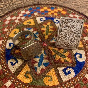 Vintage Bedouin rings from Petra Jordan